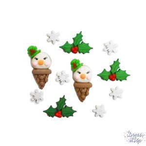 Snow Cones Dress It Up Buttons Jesse James
